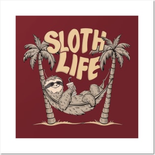 Sloth Life Posters and Art